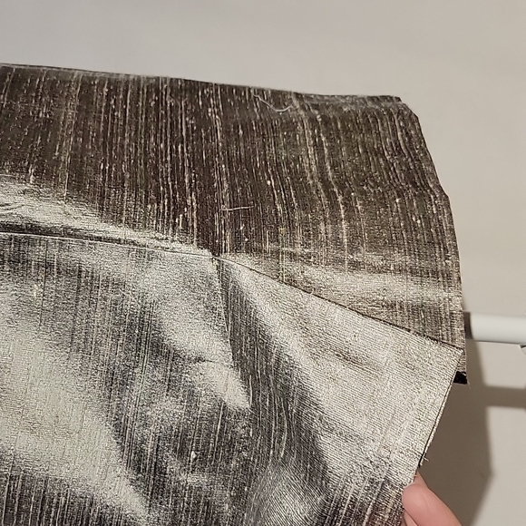 Silver Grey Silk Skirt - Picture 5 of 10